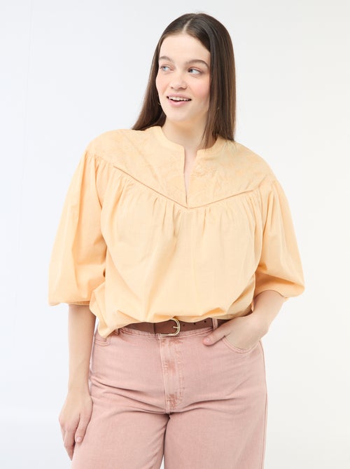 Blusa a maniche lunghe con ricami - Kiabi