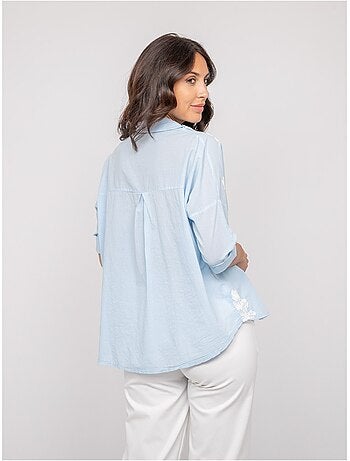 Blusa a maniche lunghe con ricamo OPEYA