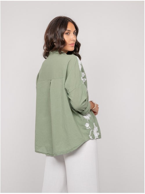 Blusa a maniche lunghe con ricamo OPEYA - Kiabi