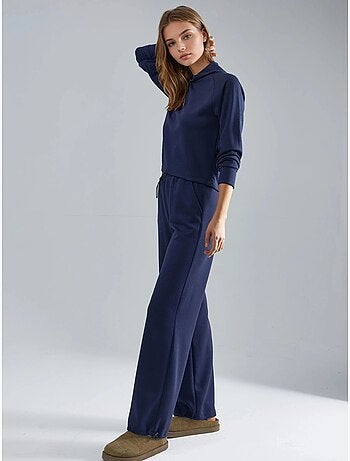 Blusa a mezzo collo modal touch e pantaloni con vita elasticizzata collezione bersan hiccup