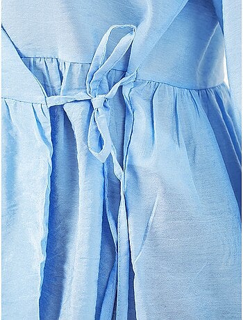 Blusa a portafoglio in crepe con scollo a v e dettaglio fiocco bdart