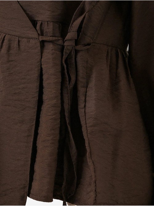 Blusa a portafoglio in crepe con scollo a v e dettaglio fiocco bdart - Kiabi