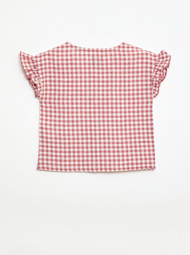 Blusa a quadretti vichy Rosa - Kiabi