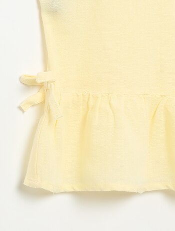 Blusa a righe con fiocchi fantasia