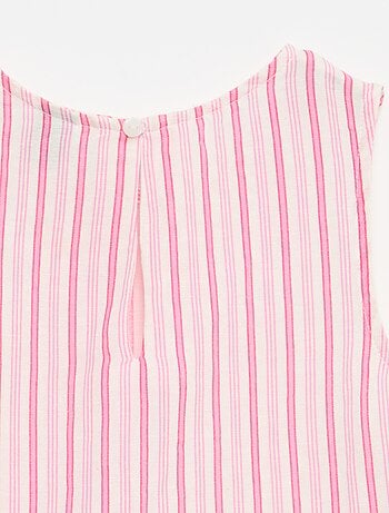 Blusa a righe con fiocchi fantasia