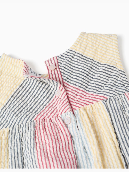 Blusa a righe senza maniche in cotone You&Me - Kiabi Blusa a righe senza maniche in cotone You&Me - Kiabi