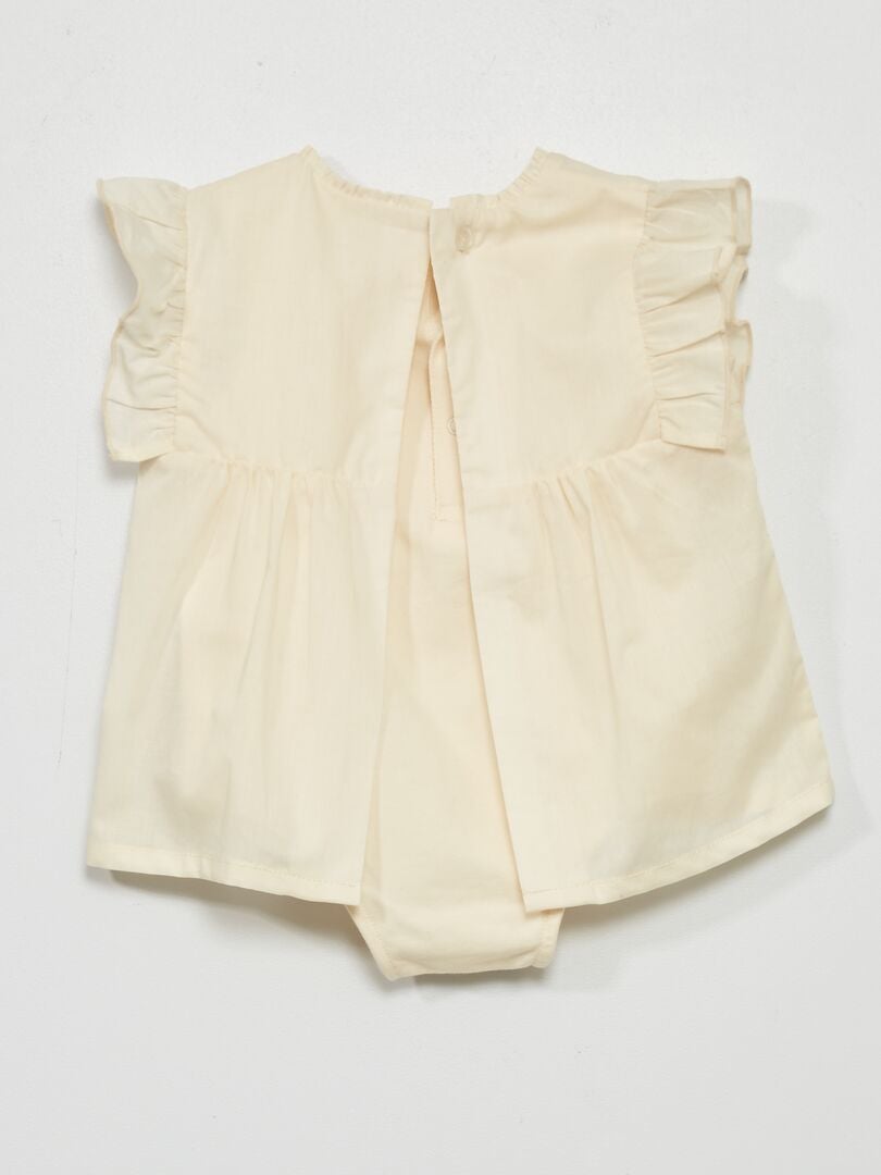 Blusa body senza maniche BIANCO - Kiabi