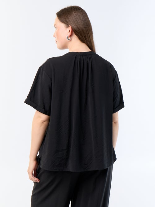 Blusa caftano in viscosa fluida - Kiabi