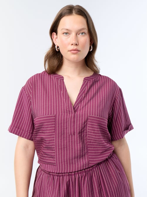 Blusa caftano in viscosa fluida - Kiabi Blusa caftano in viscosa fluida - Kiabi