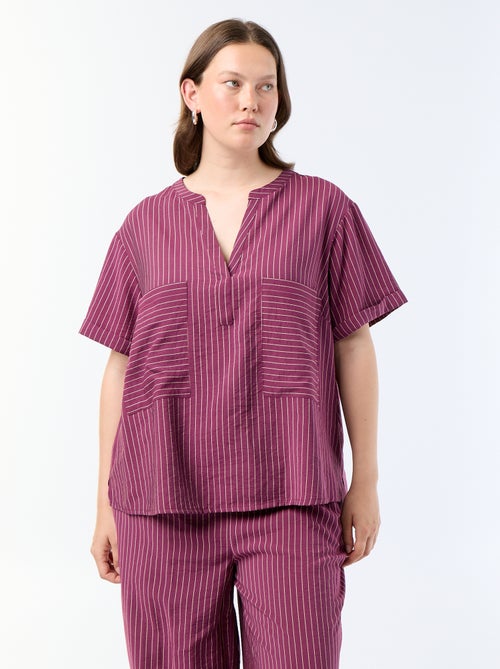 Blusa caftano in viscosa fluida - Kiabi Blusa caftano in viscosa fluida - Kiabi
