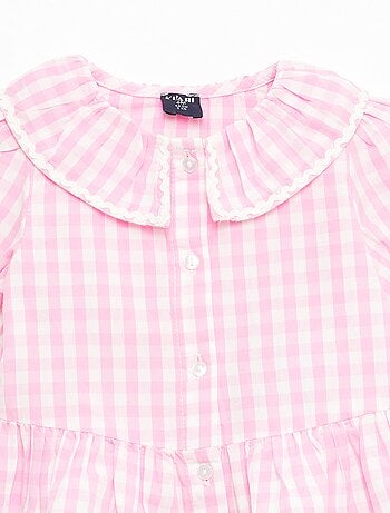 Blusa colletto Claudine con volant