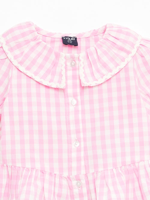 Blusa colletto Claudine con volant - Kiabi