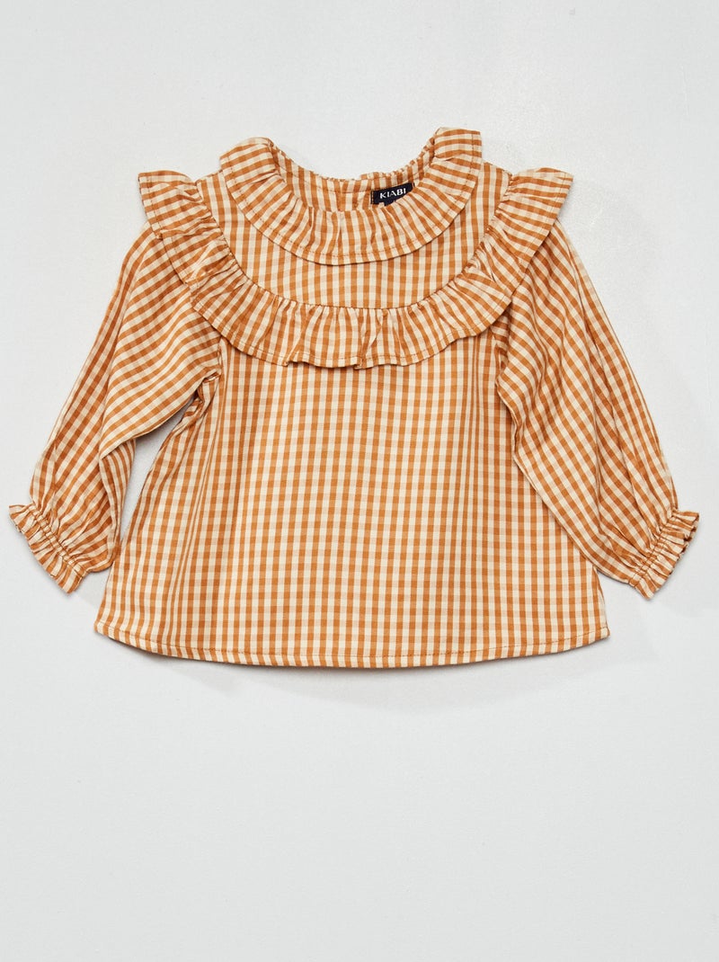 Blusa collo pierrot GIALLO - Kiabi