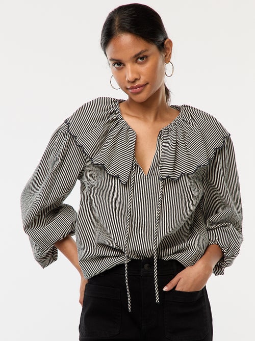 Blusa con ampio colletto tondo - Kiabi