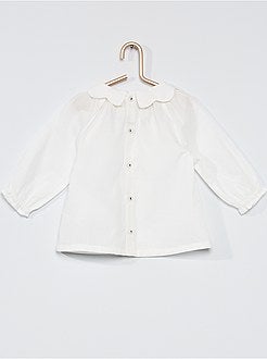 Blusa con colletto rotondo arricciato - Kiabi