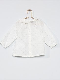 Blusa con colletto rotondo arricciato - Kiabi