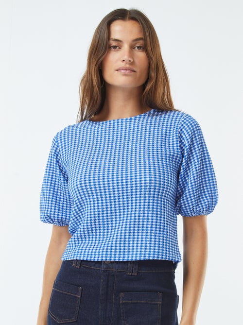 Blusa con lacci da annodare - Kiabi