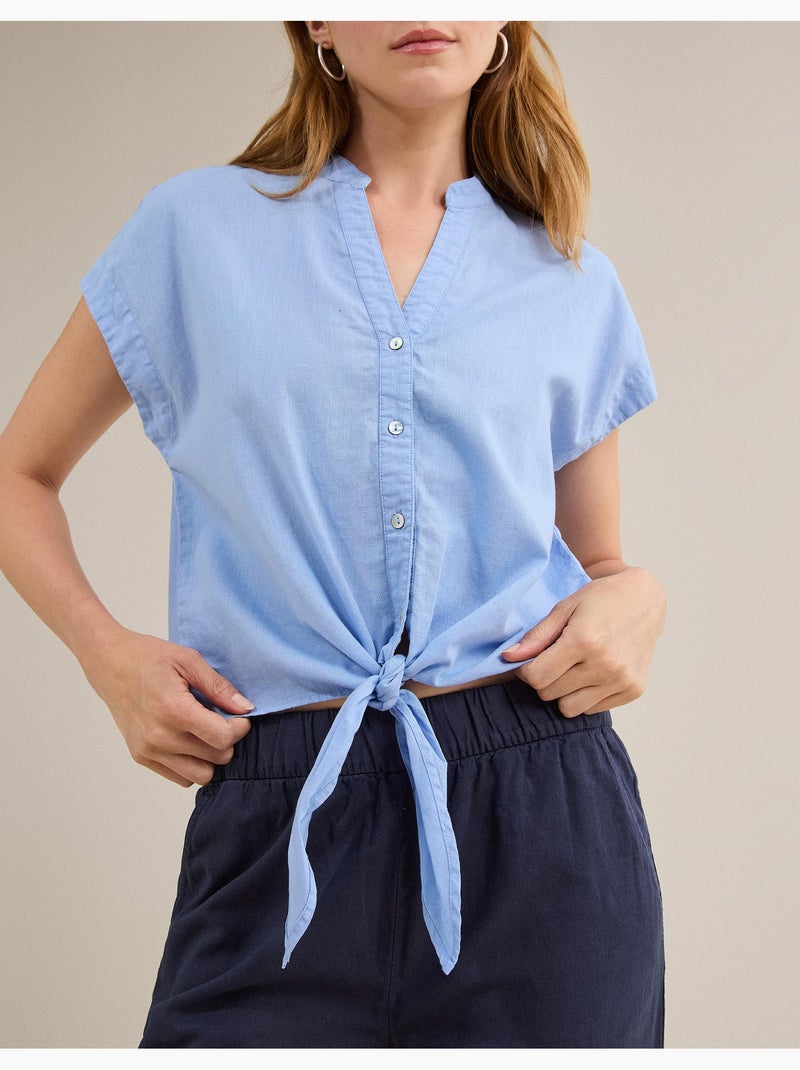 Blusa con lino, MO Fashion Blu - Kiabi