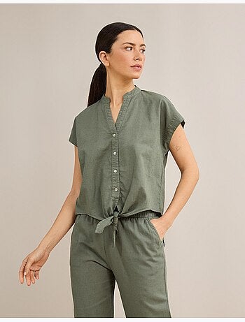 Blusa con lino, MO Fashion