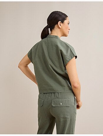 Blusa con lino, MO Fashion