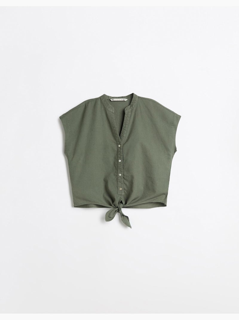 Blusa con lino, MO Fashion Verde - Kiabi