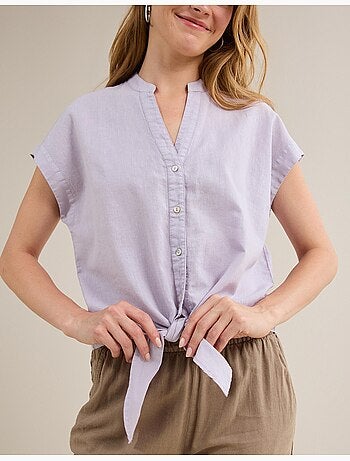 Blusa con lino, MO Fashion