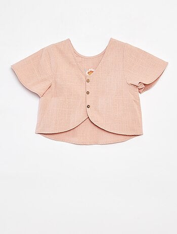 Blusa con motivi ricamati