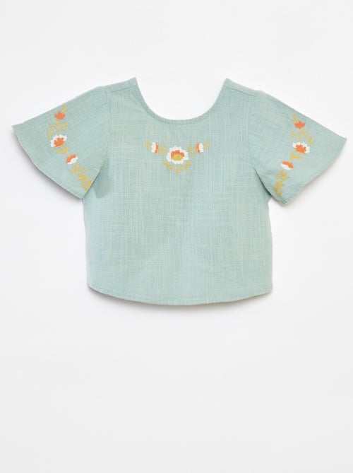 Blusa con motivi ricamati - Kiabi
