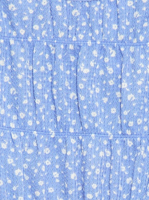 Blusa con motivo in maglia crêpe - Kiabi