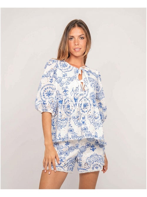 Blusa con ricamo OCTANA - Kiabi