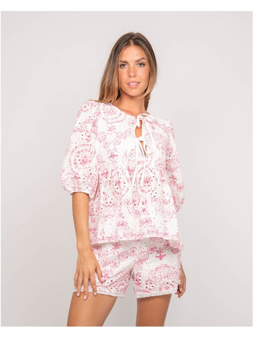 Blusa con ricamo OCTANA - Kiabi