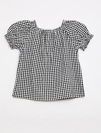 Blusa con scollatura e fondo manica elasticizzati - So Easy