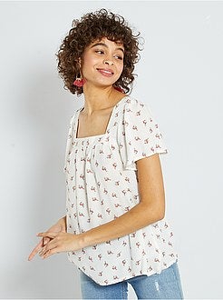 Blusa con scollo quadrato - Kiabi