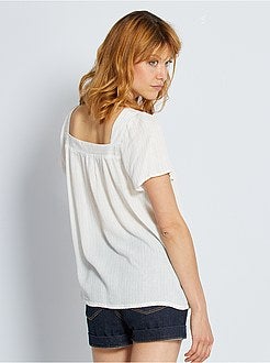 Blusa con scollo quadrato - Kiabi