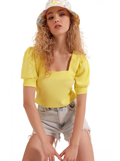 Blusa con scollo quadrato - Kiabi