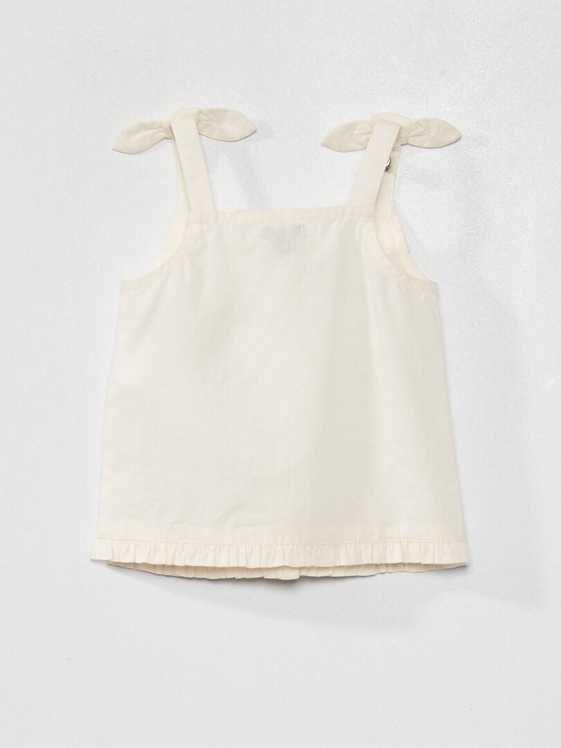 Blusa con spalline BIANCO - Kiabi