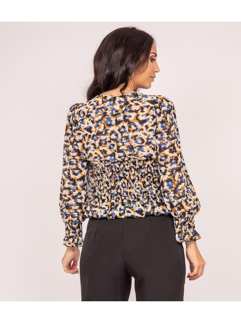 Blusa con stampa FRONKA Beige - Kiabi
