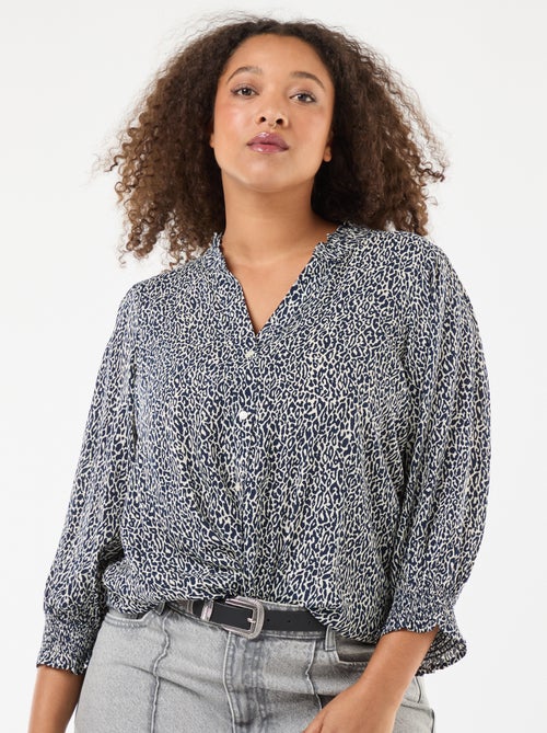 Blusa con stampa leopardata 'Only Carmakoma' - Kiabi