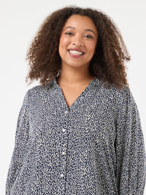 Blusa con stampa leopardata 'Only Carmakoma' - Kiabi