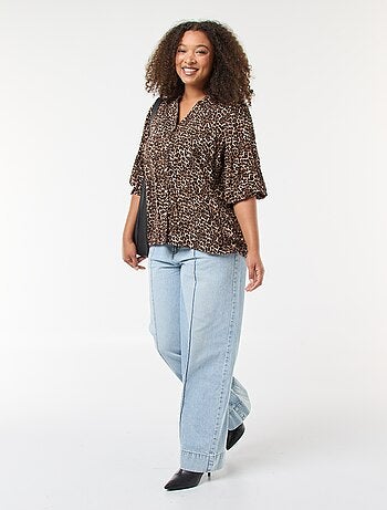 Blusa con stampa leopardata 'Only Carmakoma'