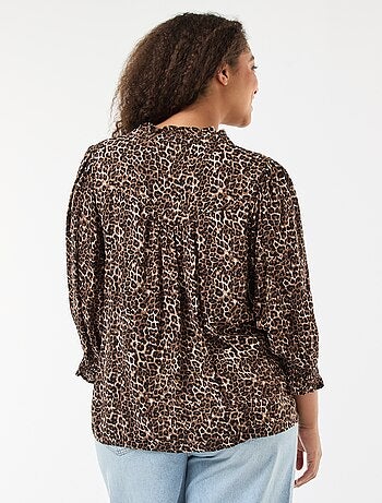 Blusa con stampa leopardata 'Only Carmakoma'