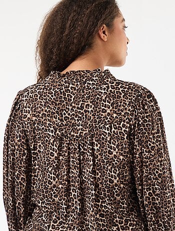 Blusa con stampa leopardata 'Only Carmakoma'