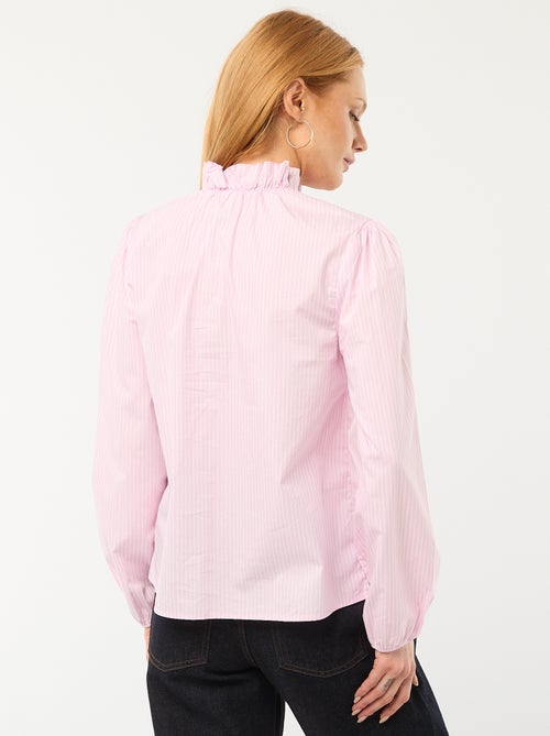 Blusa con volant sul collo e sull'apertura - Kiabi