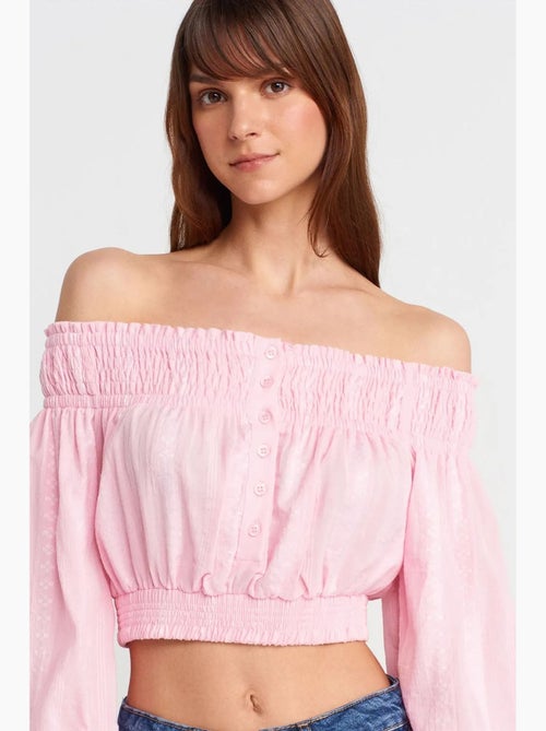 Blusa corta spalle scoperte dilvin - Kiabi Blusa corta spalle scoperte dilvin - Kiabi