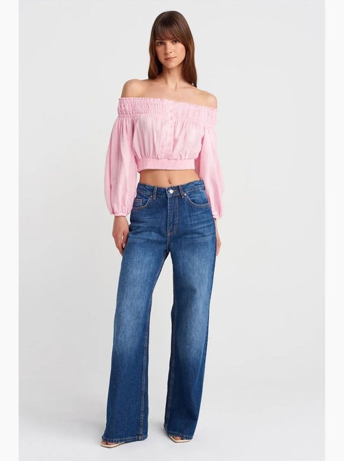 Blusa corta spalle scoperte dilvin - Kiabi Blusa corta spalle scoperte dilvin - Kiabi