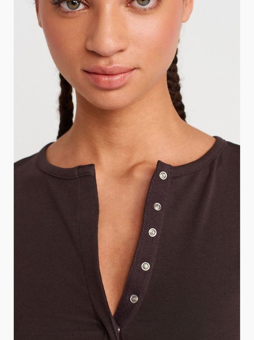 Blusa crop in jersey slim fit dilvin - Kiabi Blusa crop in jersey slim fit dilvin - Kiabi
