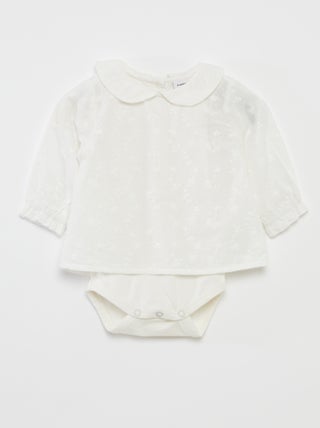 Blusa da cerimonia con body integrato