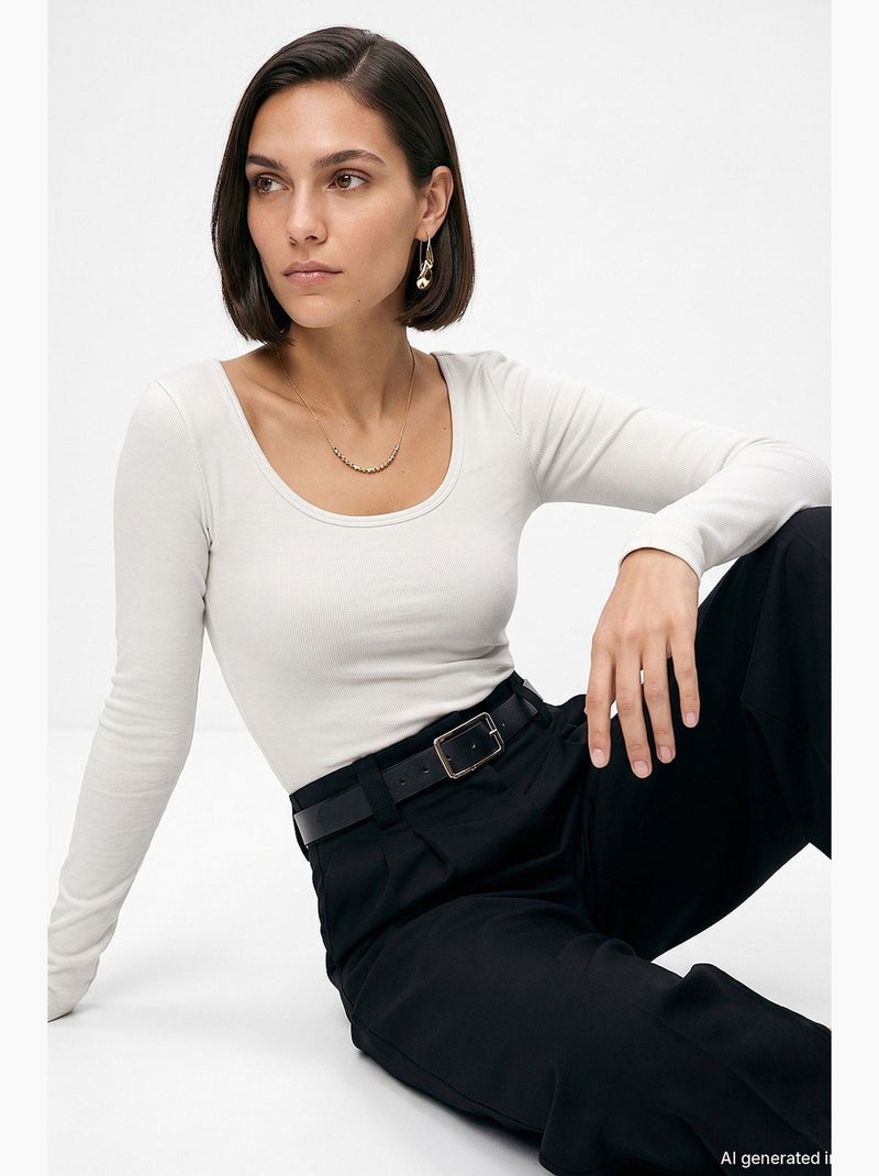 Blusa da donna dilvin Bianco sporco - Kiabi