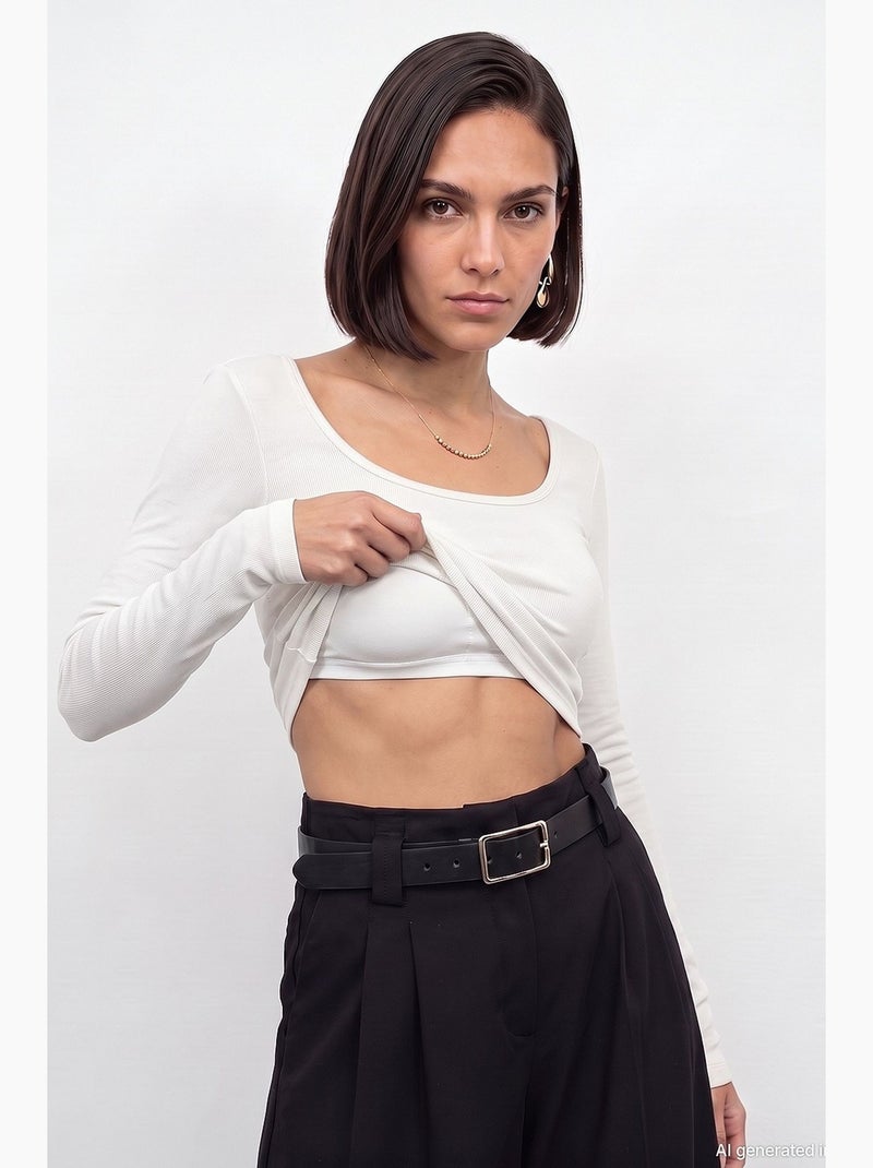 Blusa da donna dilvin Bianco sporco - Kiabi