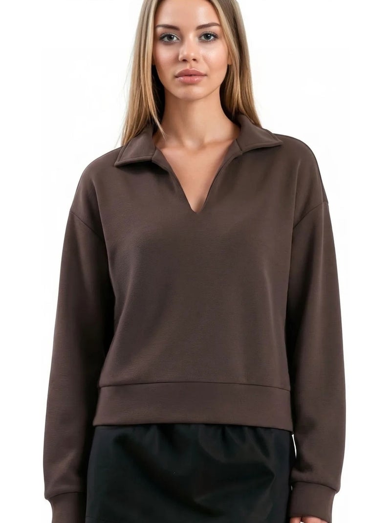 Blusa da donna in misto modal busem Grigio scuro - Kiabi